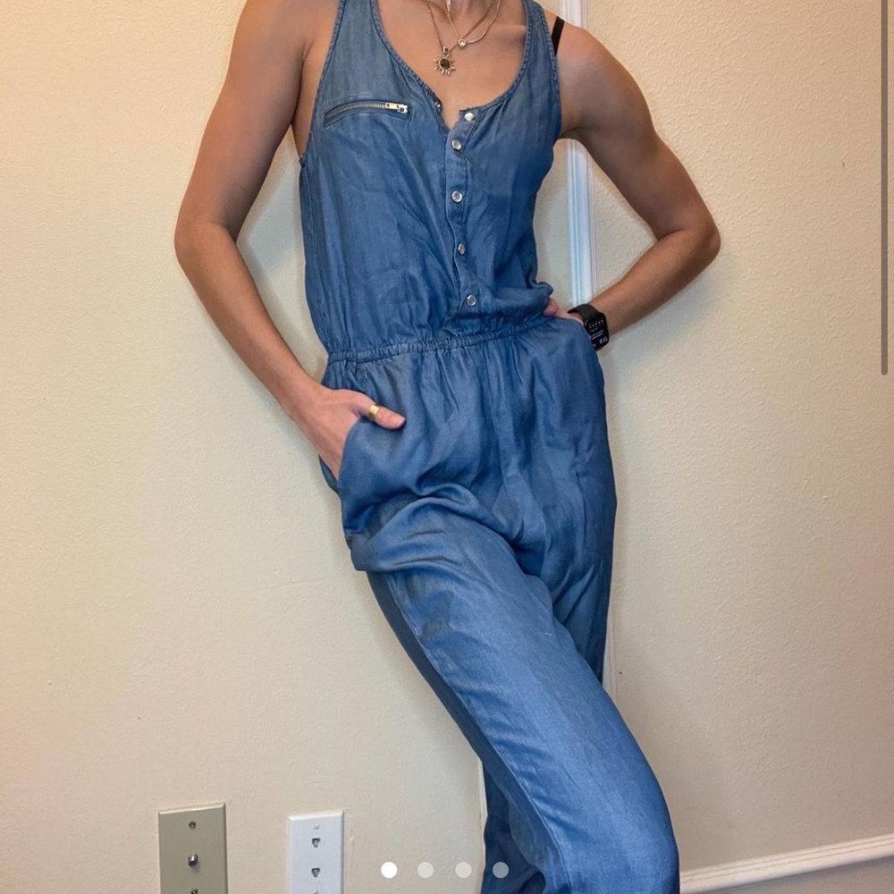 Blue Denim Looking Jumpsuit